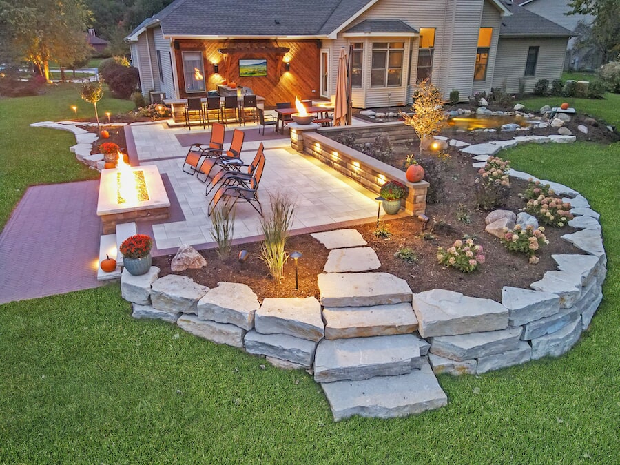 landscaping in Vernon Hills, draining solutions in Mundelein, snow removal in Libertyville