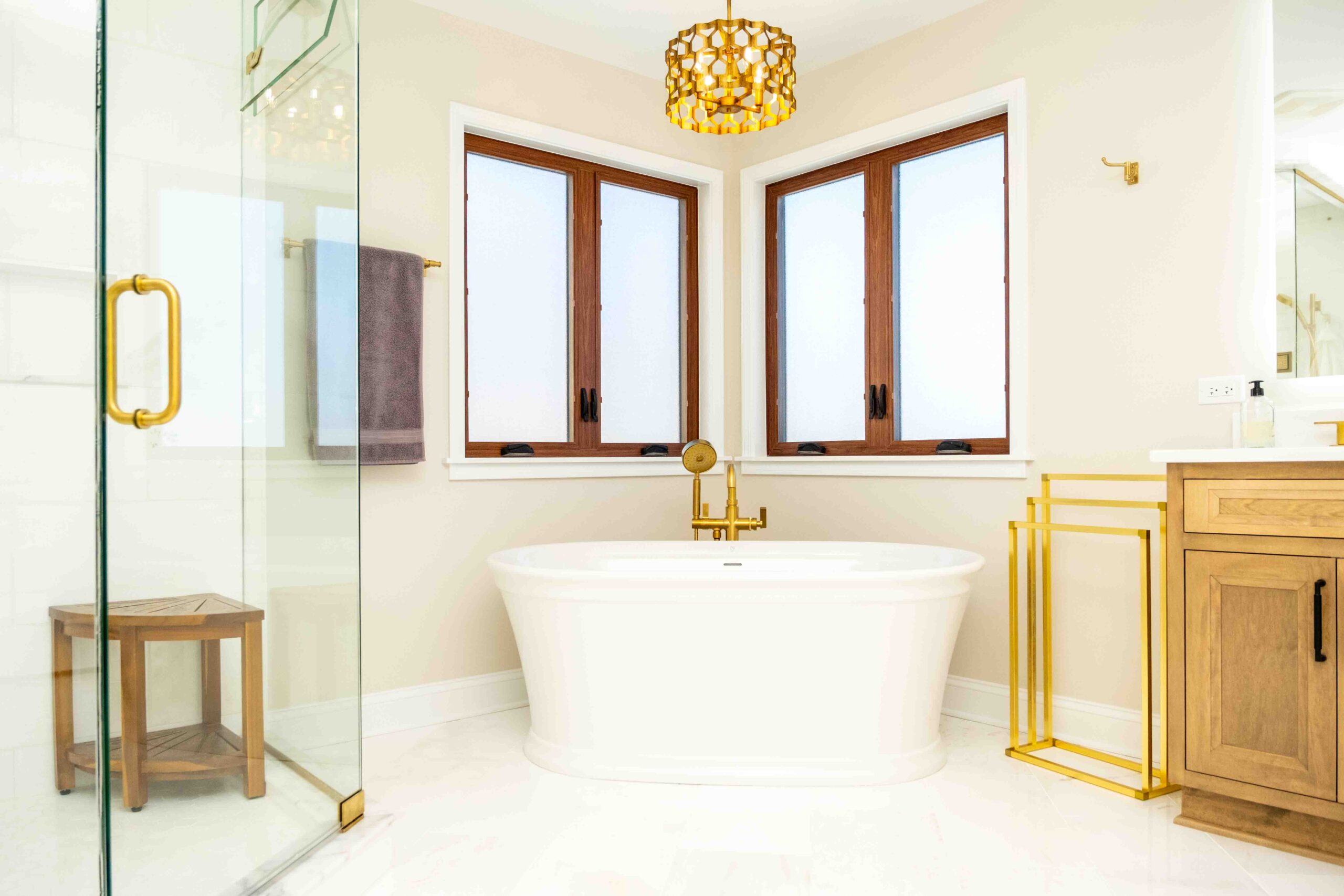 Custom bathroom by A.M. Woodland
