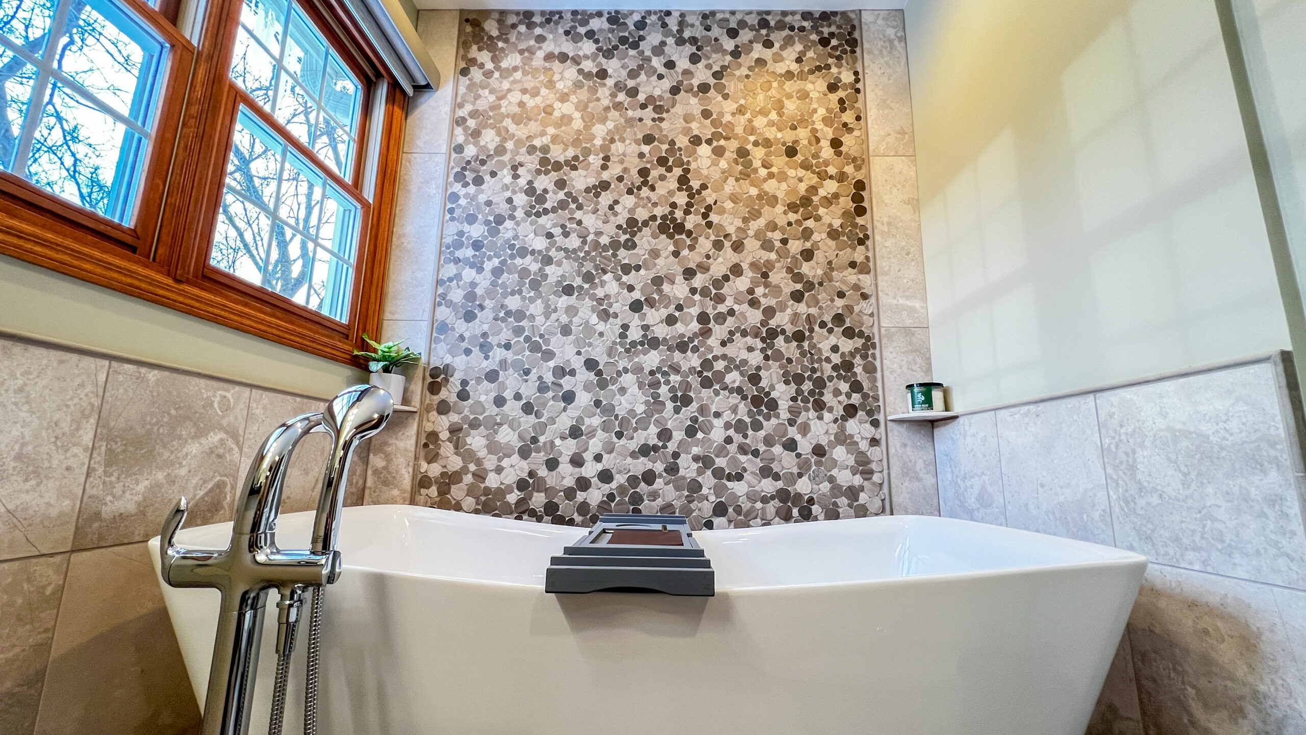 Marble & Brass Primary Bath